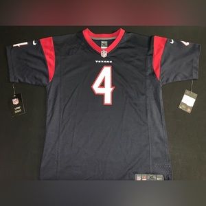 NWT Nike Houston Texans Deshaun Watson #4 Navy Blue Home Jersey Youth XL 18-20